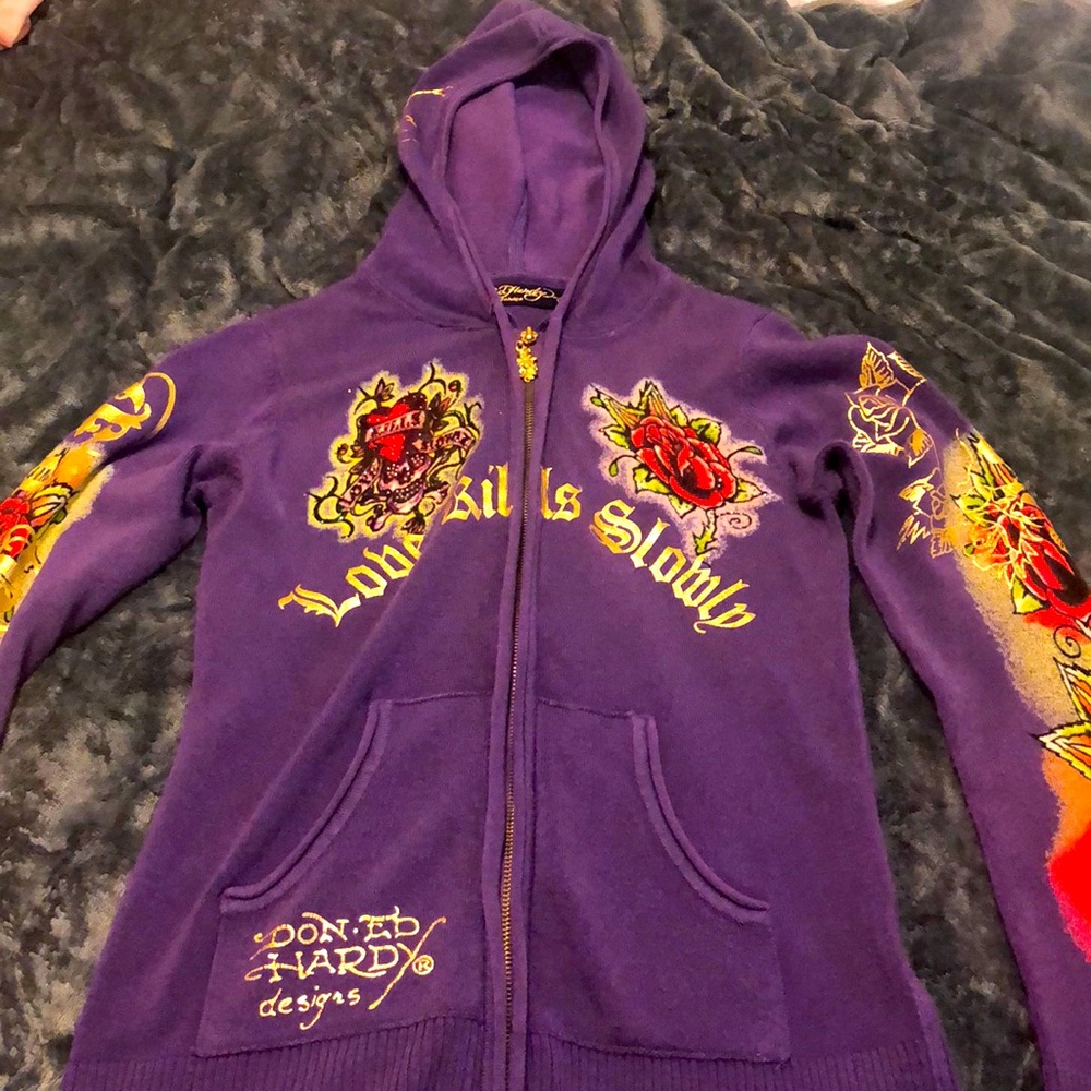 Vintage Ed Hardy Christian Audigier Sweater Hoodie